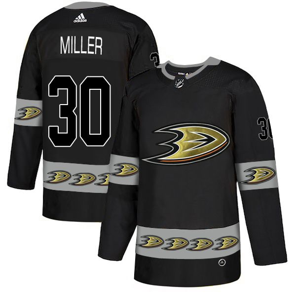 Men Anaheim Ducks #30 Miller Black Adidas Fashion NHL Jersey->anaheim ducks->NHL Jersey